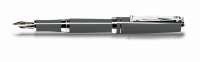 Cleo Skribent Füllhalter M-Goldfeder 18Kt Platinum - grau 25051