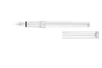 Waldmann 0152 Edelfeder Füllfederhalter, Korn-/Linien-Design silber / Lack champagner Stahlfeder M