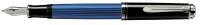 Pelikan Füllhalter Souverän M405 - Schwarz-Blau-Silber Goldfeder 14kt-EF 804172