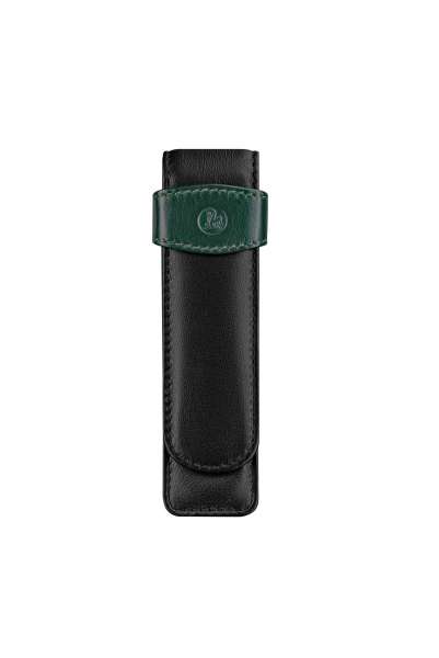 Pelikan 2er Schreibgeräte-Etui TG22 Leder, schwarz-grün, 923722