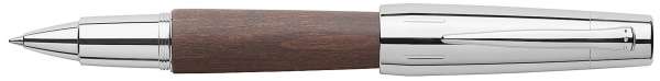 Faber-Castell Tintenroller e-motion Holz Chrom dunkelbraun, 148215
