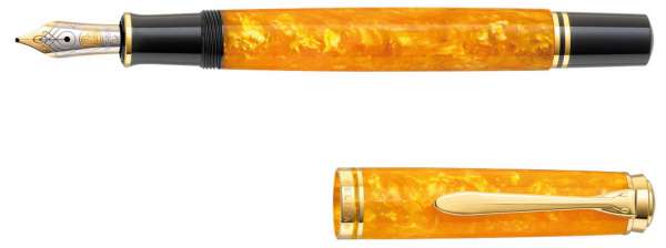 Pelikan Füllhalter Souverän M600 Vibrant Orange, Feder M, 809443 - Special Edition