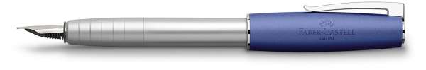 Faber-Castell Füllhalter LOOM Metallic blau, Feder F, 149211