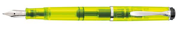 Pelikan Füllhalter M205-BB DUO neongelb, Geschenkset incl. Tinte gelb, Feder BB, 819886