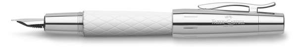 Faber-Castell Füllhalter e-motion Rhombus weiß, Feder EF, 148592