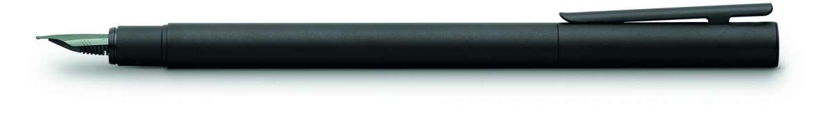 Faber-Castell Füllhalter NEO Slim Metall schwarz, Feder M, 342300 
