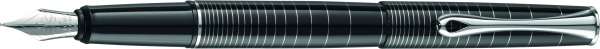 Diplomat D20000210 Füllhalter Optimist Ringe, M Stahlfeder