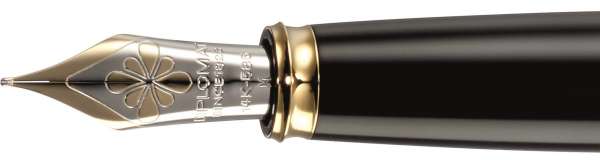 Diplomat D10607502 Excellence A plus Federaggregat vergoldete Beschläge, M 14kt Goldfeder bicolor