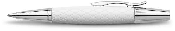 Faber-Castell Drehkugelschreiber e-motion Rhombus weiß, 148556