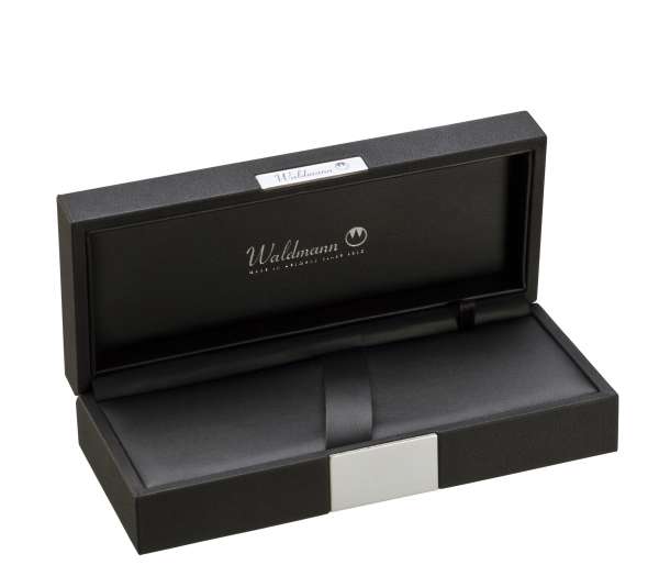 Waldmann 0129 Etui aus schwarzem Kunstleder, für Schreibgeräte - Standard