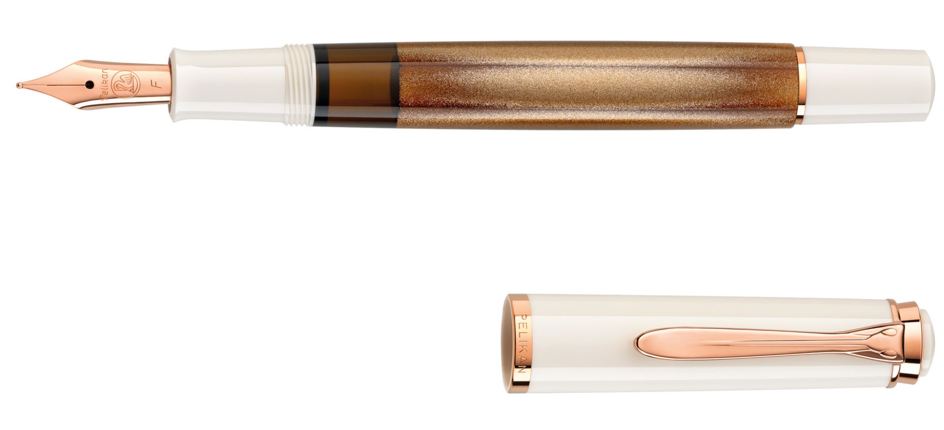 Pelikan Füllhalter M200 - Copper Rosé-Gold - Feder M - 824736 - Special  Edition