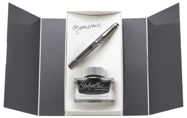 Pelikan Füllhalter M205 Moonstone Geschenkset, Feder M, 816946 - Special Edition
