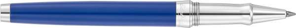 Waldmann 6957 Edelfeder Rollerball, Korn-/Linien-Design silber / Lack marina blau